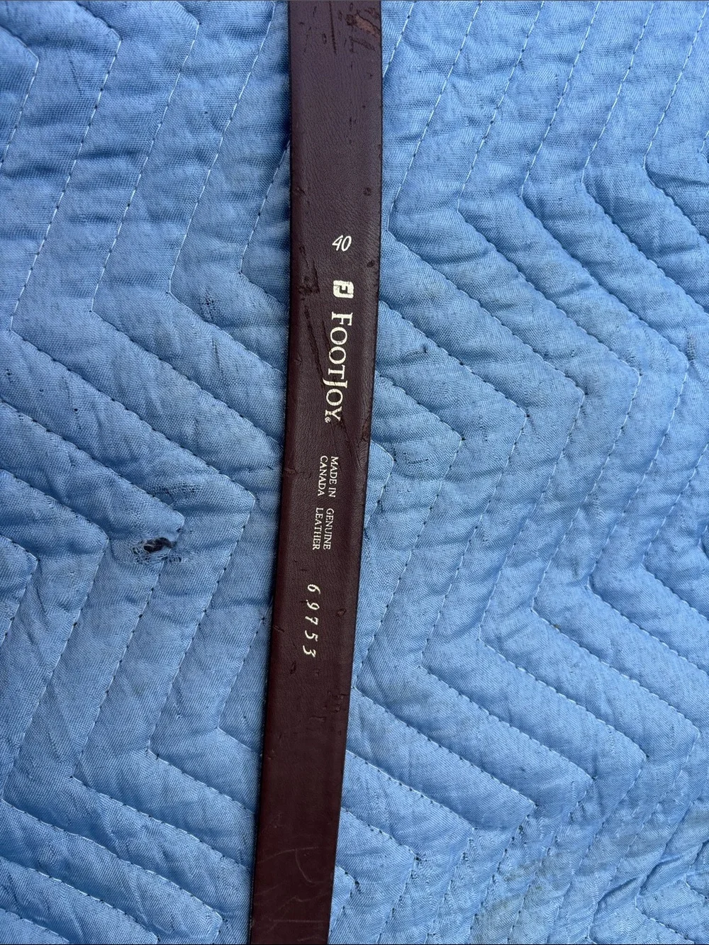 FootJoy Brown Leather Dress Belt Vintage. Size 40.
